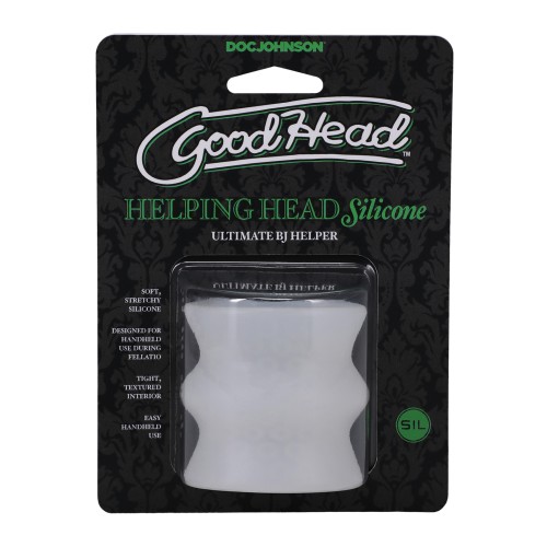 GoodHead Helping Head Silicone Stroker Frost