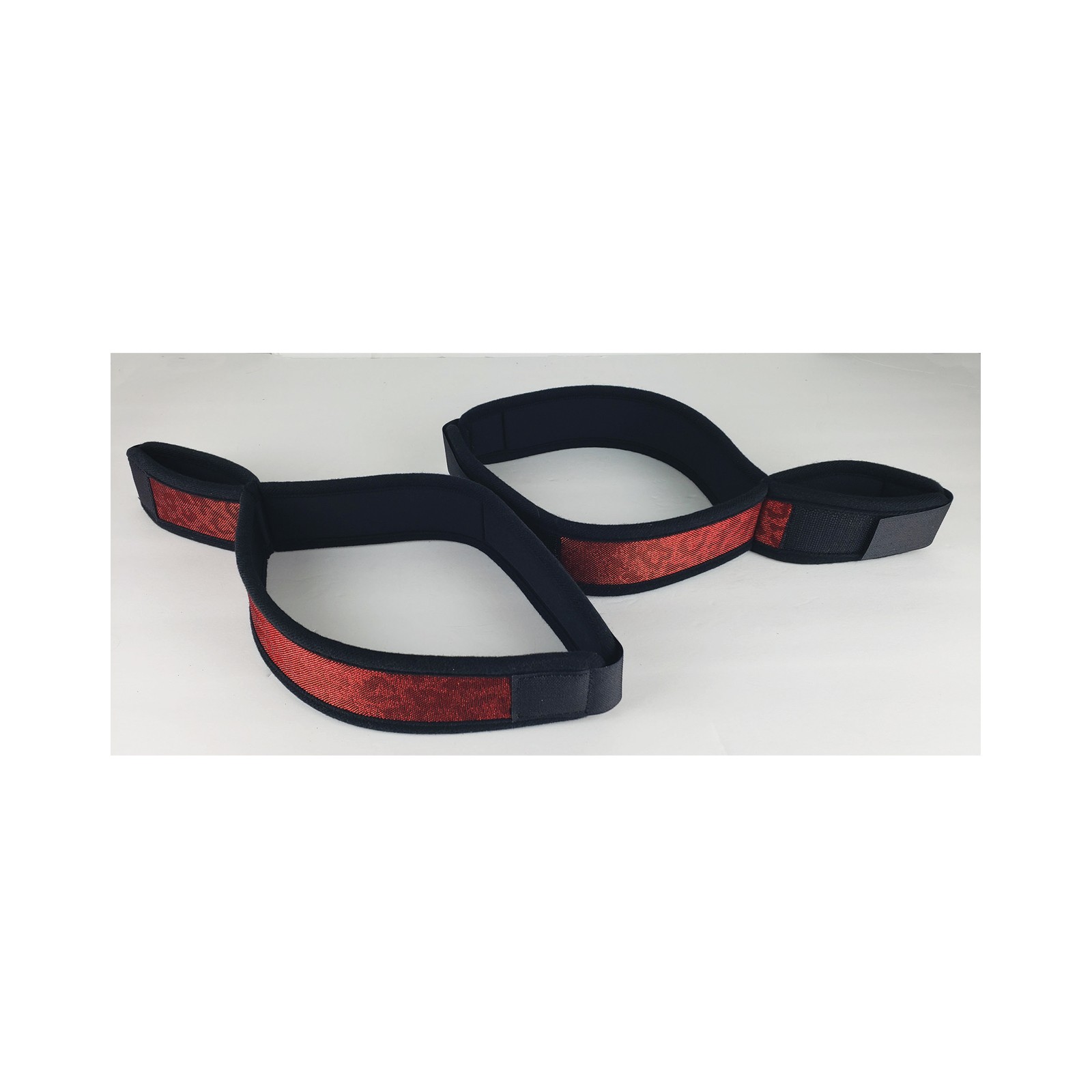 Spartacus Wrist to Thigh Cuffs in Red Neoprene