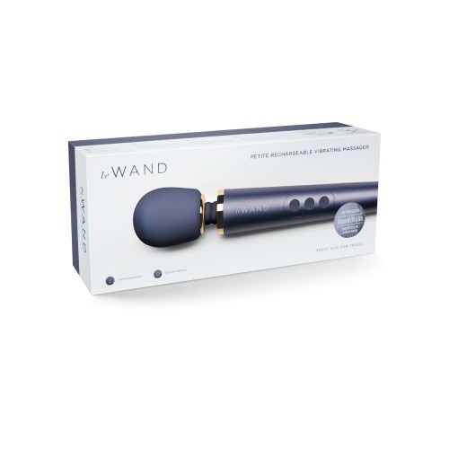 Le Wand Petite Vibrating Massager Navy Rechargeable