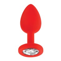 Luv Inc. Jeweled Silicone Butt Plug - Playful Fun