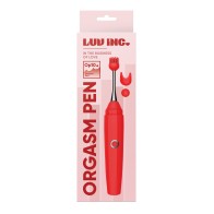 Luv Inc. Orgasm Pen with Attachments Red