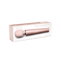 Masajeador Vibrante Le Wand Plug-In Oro Rosa