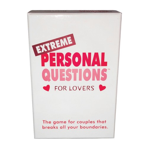 Extreme Personal Questions For Lovers Card Game