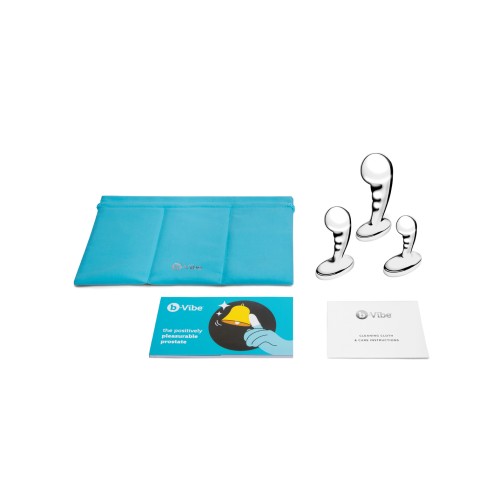 Set de Entrenamiento P-Spot de Acero Inoxidable para Placer Prostático