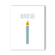 Blow Me Naughty Birthday Card - Fun & Cheeky Greeting