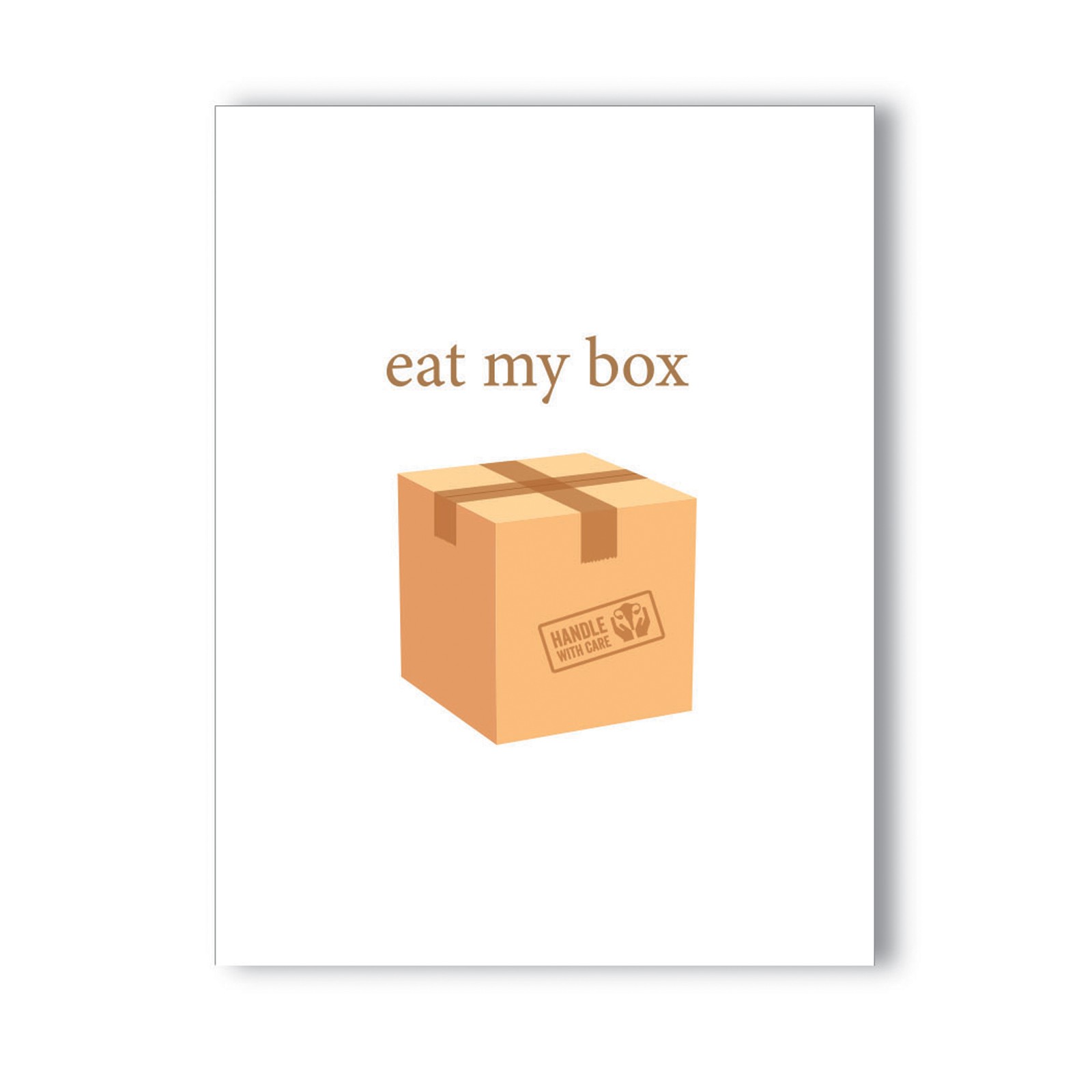 Eat My Box Naughty Greeting Card