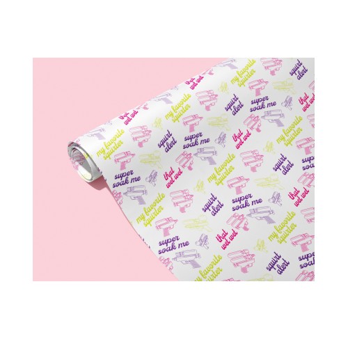 Squirt Alert Naughty Wrapping Paper for Fun Gifts