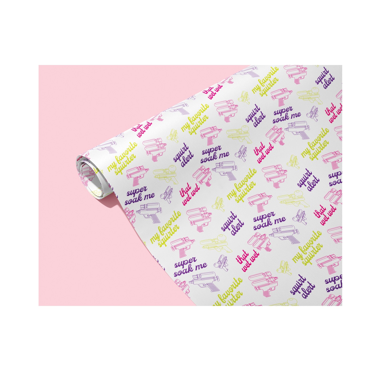 Squirt Alert Naughty Wrapping Paper for Fun Gifts