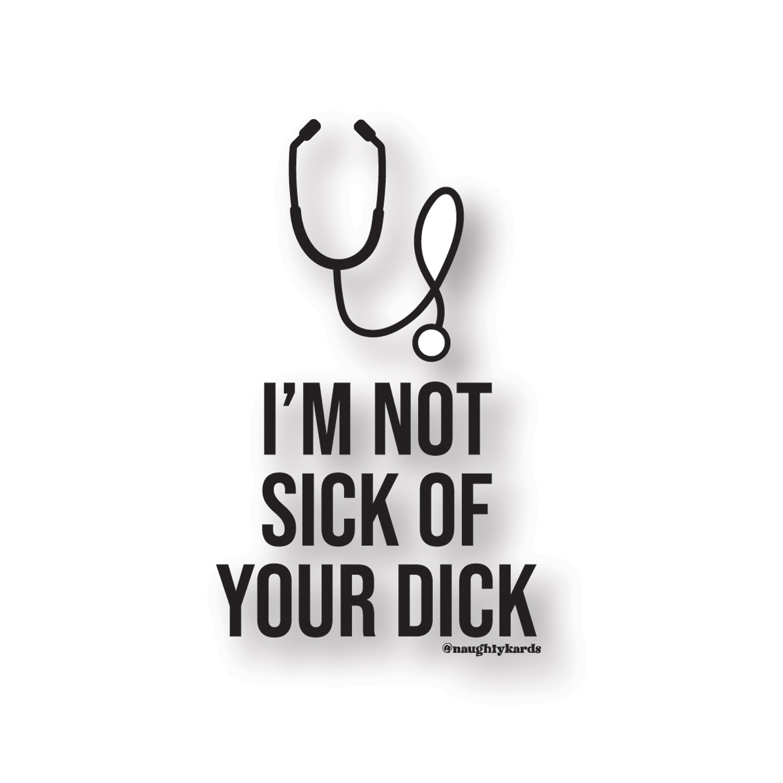 Sick Dick Naughty Sticker - Pack of 3