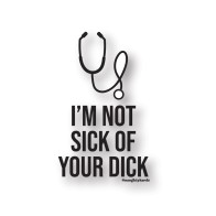 Sick Dick Naughty Sticker - Pack of 3