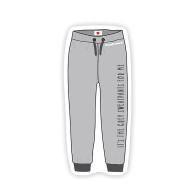 Grey Sweatpants Naughty Stickers Pack of 3