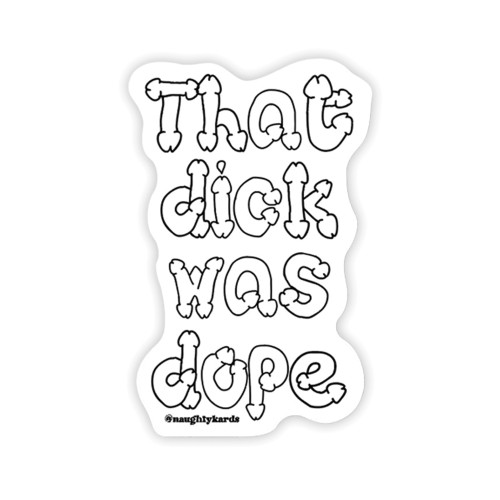 Sticker Travieso Dope Dick Pack de 3