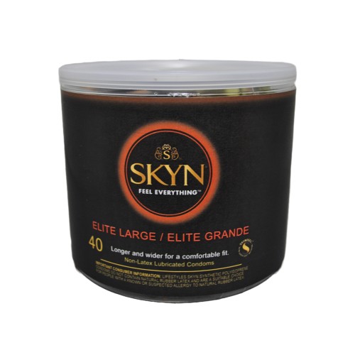 Condones Lifestyles SKYN Elite Grande Tazón de 40