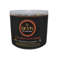 Condones Lifestyles SKYN Elite Grande Tazón de 40