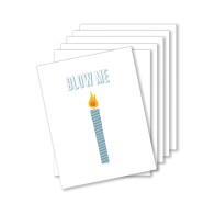 Blow Me Birthday Naughty Greeting Card - Pack Of 6