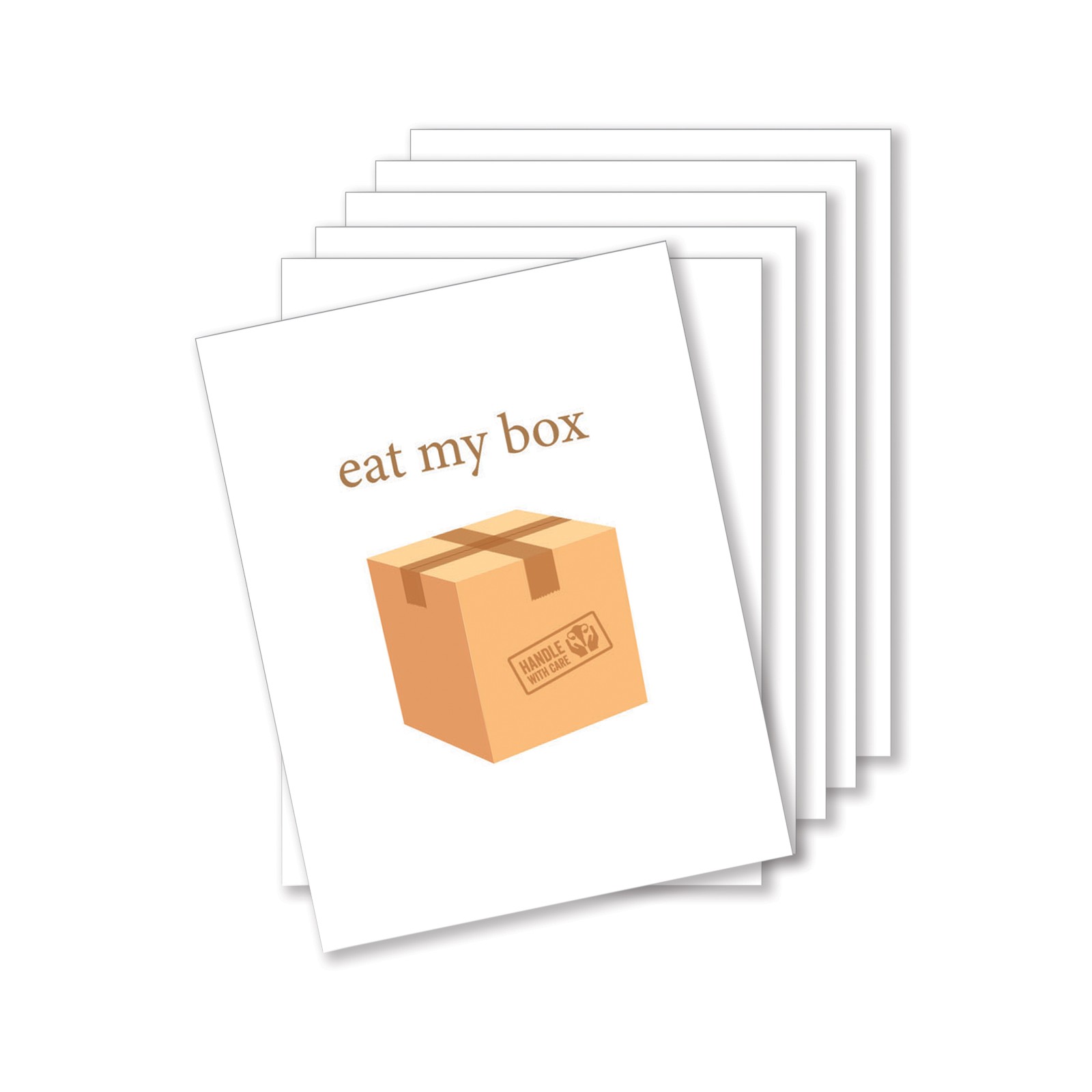 Tarjetas de Saludos Picantes Eat My Box para mensajes atrevidos