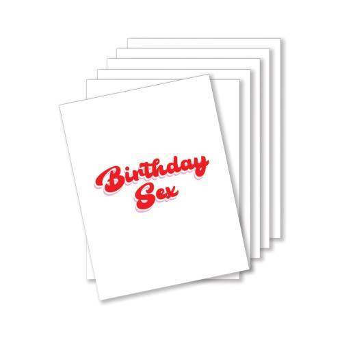 Tarjeta de Felicitación Traviesa de Cumpleaños Pack de 6