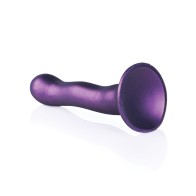 Dildo Curvo G-Spot 7" Shots Ouch Púrpura Metálico