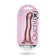 Shots Ouch 7" Curvy G-Spot Dildo Rose Gold