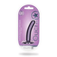 Shots Ouch Dildo Suave 5" Punto G Morado Metálico