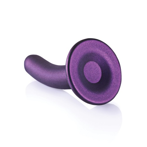 Shots Ouch Dildo Suave 5" Punto G Morado Metálico