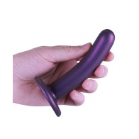 Shots Ouch Dildo Suave 5" Punto G Morado Metálico