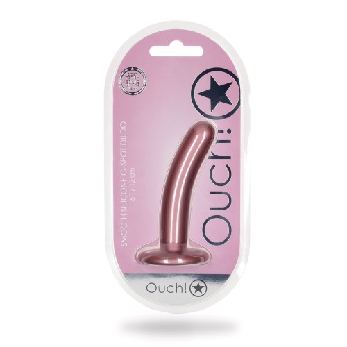 Shots Ouch 5 Inch Smooth G-Spot Dildo Rose Gold - Pleasure Awaits