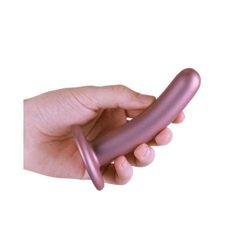 Shots Ouch 5 Inch Smooth G-Spot Dildo Rose Gold - Pleasure Awaits