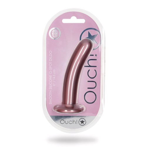 Dildo G-Spot Suave de Ouch en Rosa Dorado