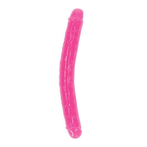 Shots RealRock 12 inch Double Dong Neon Pink