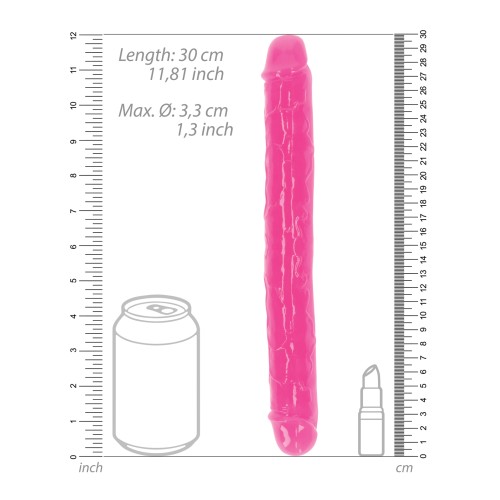 Shots RealRock 12 inch Double Dong Neon Pink