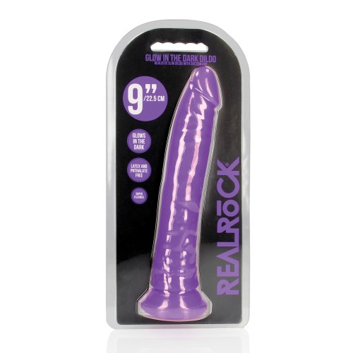 Shots RealRock 9 Slim Dildo Glow in the Dark