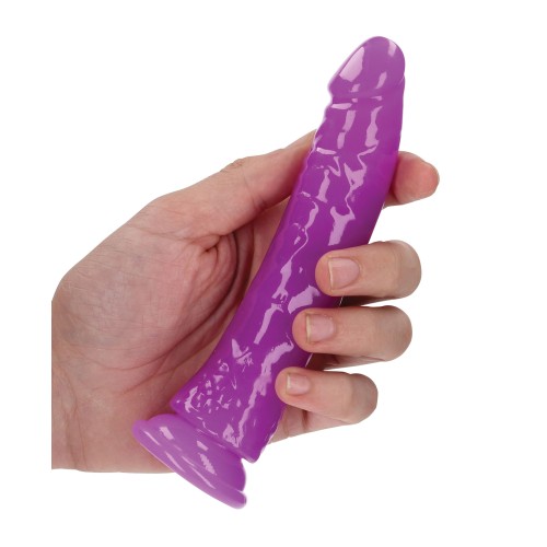 Shots RealRock Slim Dildo Glow in the Dark