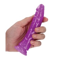 Dildo Slim RealRock que Brilla en la Oscuridad