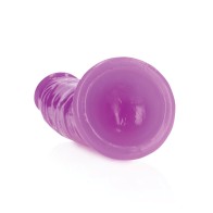 Dildo Slim RealRock que Brilla en la Oscuridad