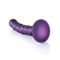 Dildo de G-Spot con Perlas - Púrpura Metálico