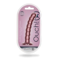 Shots Ouch Beaded G-Spot Dildo Rose Gold