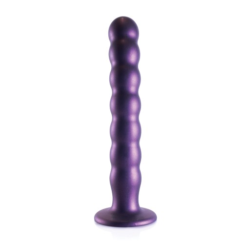 Shots Ouch 8 Inch Beaded G-Spot Dildo Purple