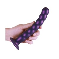 Shots Ouch 8 Inch Beaded G-Spot Dildo Purple