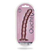 Shots Ouch Beaded G-Spot Dildo Rose Gold