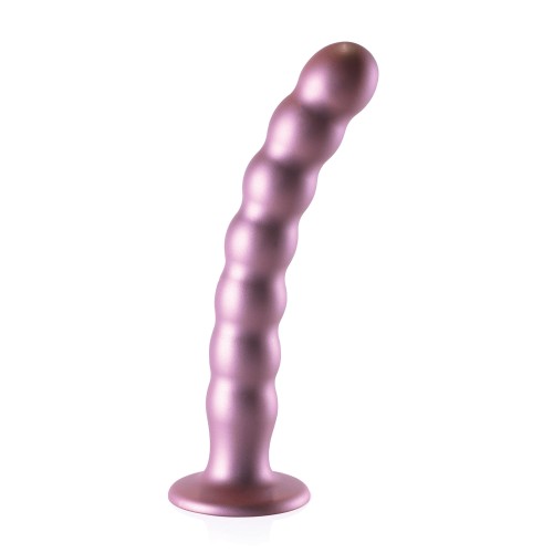 Dildo de G-Spot con Perlas - Rose Gold