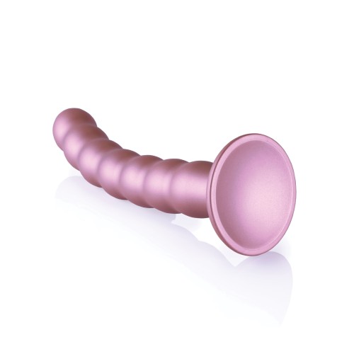 Dildo de G-Spot con Perlas - Rose Gold