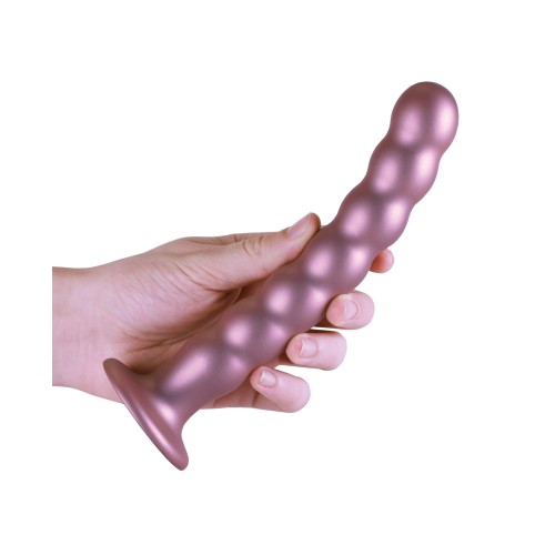 Dildo de G-Spot con Perlas - Rose Gold