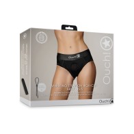 Vibrating Strap-On High-Cut Brief XS/S for Intimacy