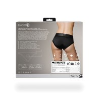 Vibrating Strap-On High-Cut Brief XS/S for Intimacy