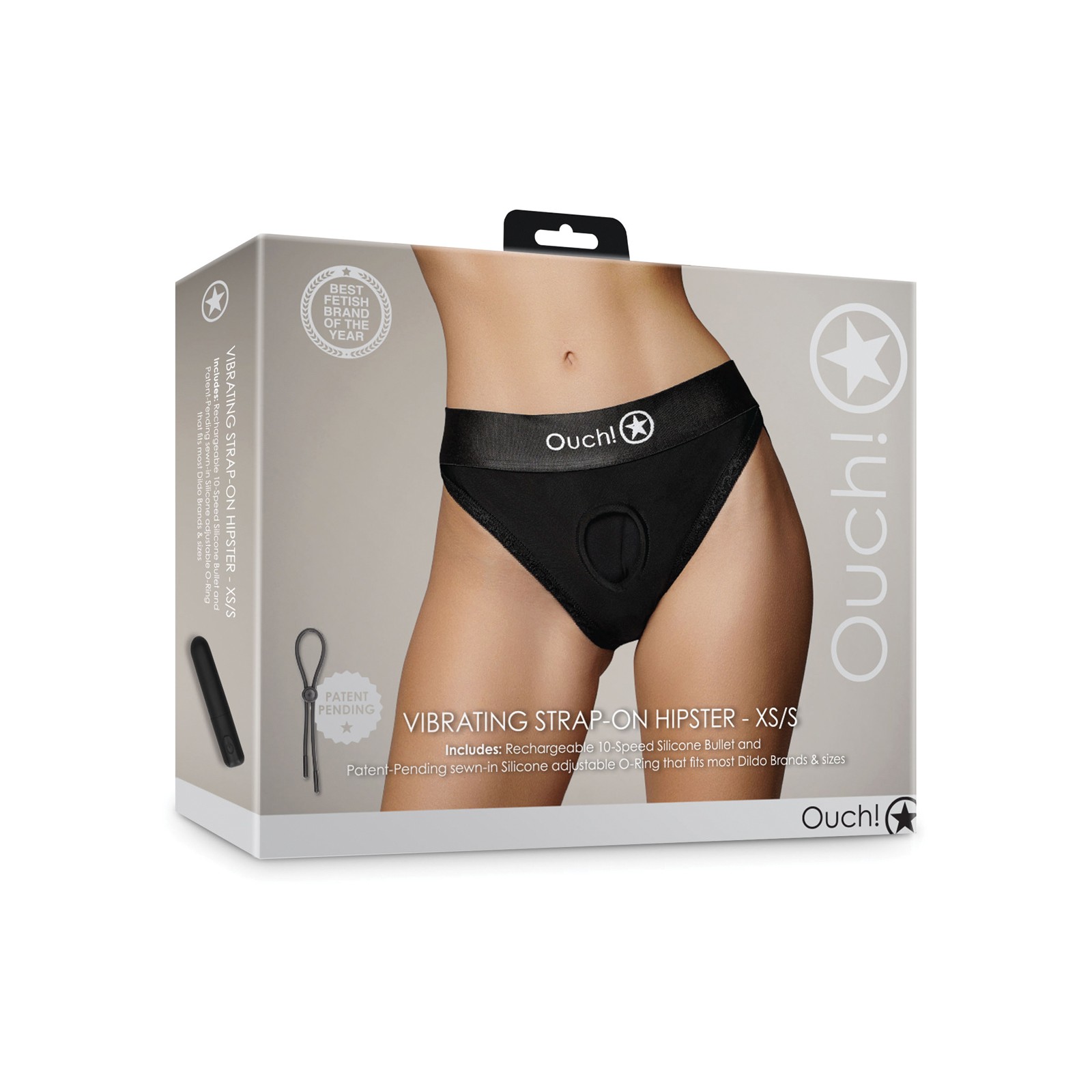 Shots Ouch Strap-On Vibrante Panty XS/S para el Placer Supremo