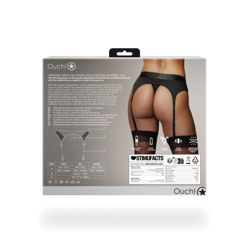 Shots Ouch Vibrating Strap-On Thong for Fun