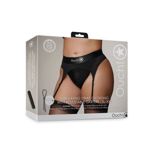 Shots Ouch Vibrating Strap On Thong