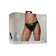 Shots Ouch Vibrating Strap-On Thong - Pleasure for Two