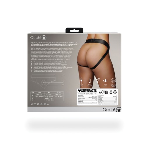 Tanga Strap-On Vibrante Ouch - Placer para Dos